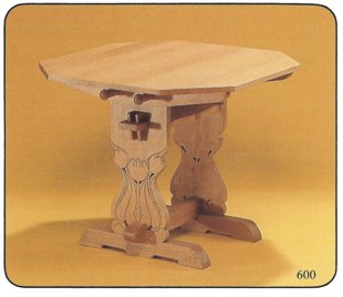 Jugendstil-Art Rechtecktisch